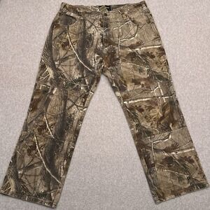 Realtree AP Camo Double Knee Jeans Men's 36x28* Hunting Hiking‎ 100% Cotton